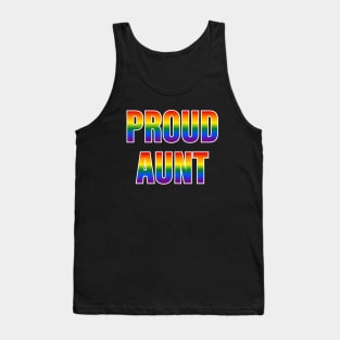 Rainbow Proud Aunt LGBTQ Pride Tank Top